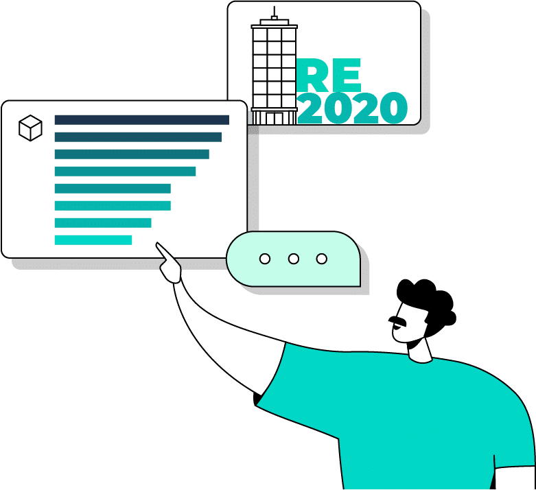 Vizcab : Illustration RE2020 et comparaison carbone