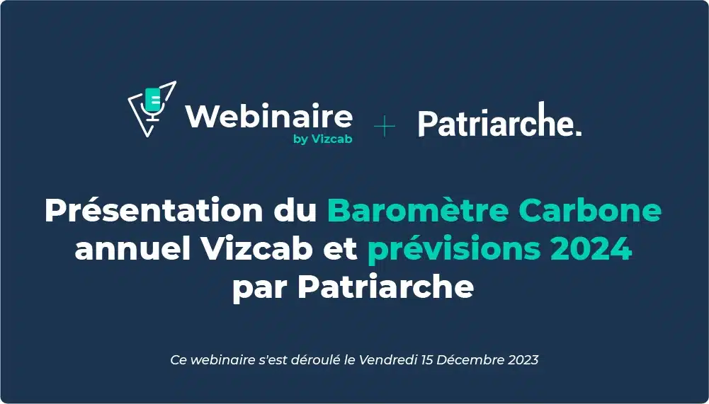 Baromètre Carbone annuel Vizcab et prévisions 2024 par Patriarche