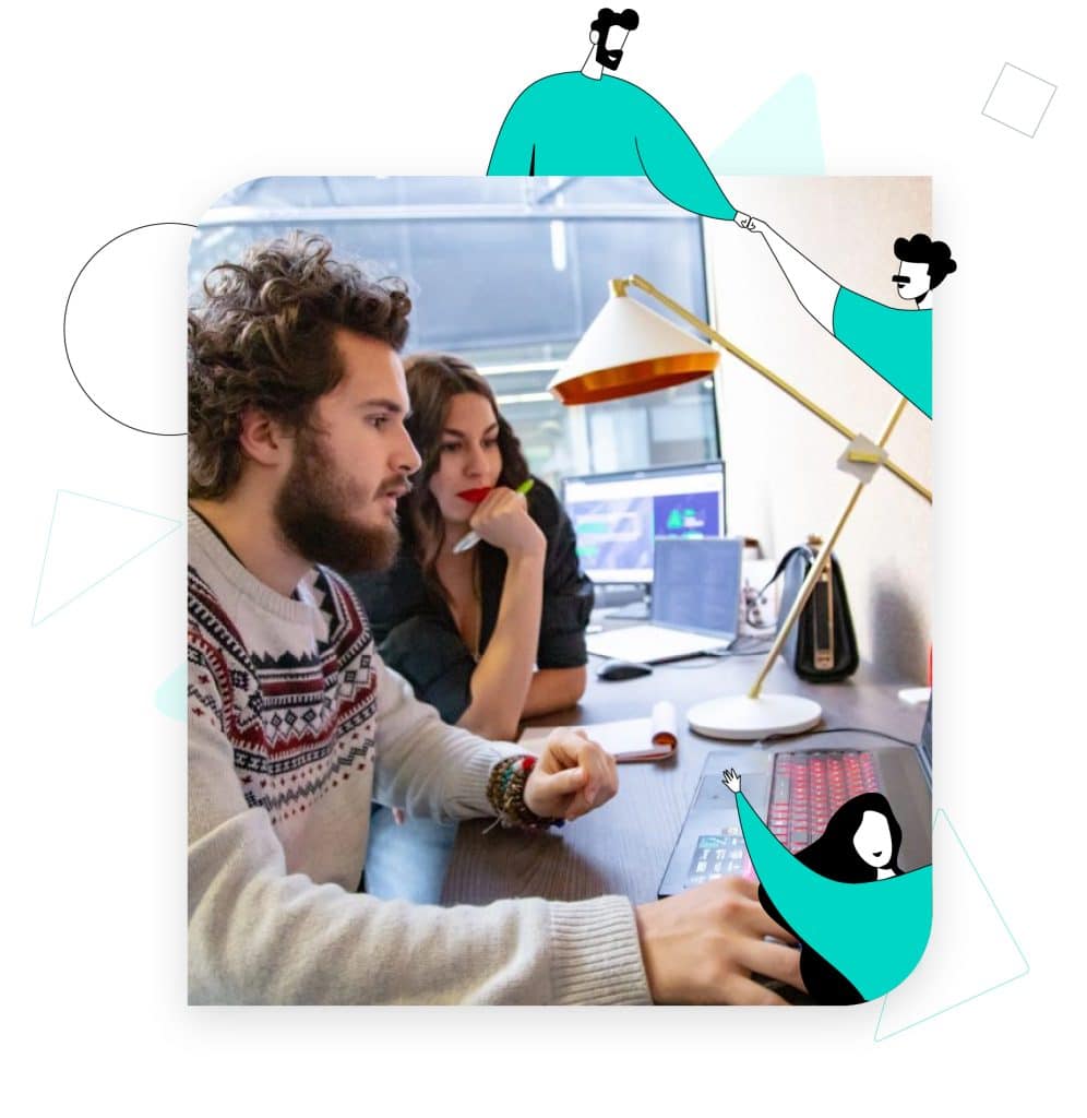 photo Junior et Amina, Ingénieurs développeurs