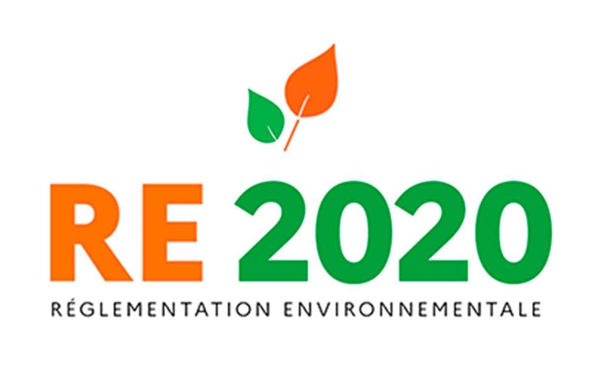 Vizcab : logo RE2020, réglementation envrionnementale