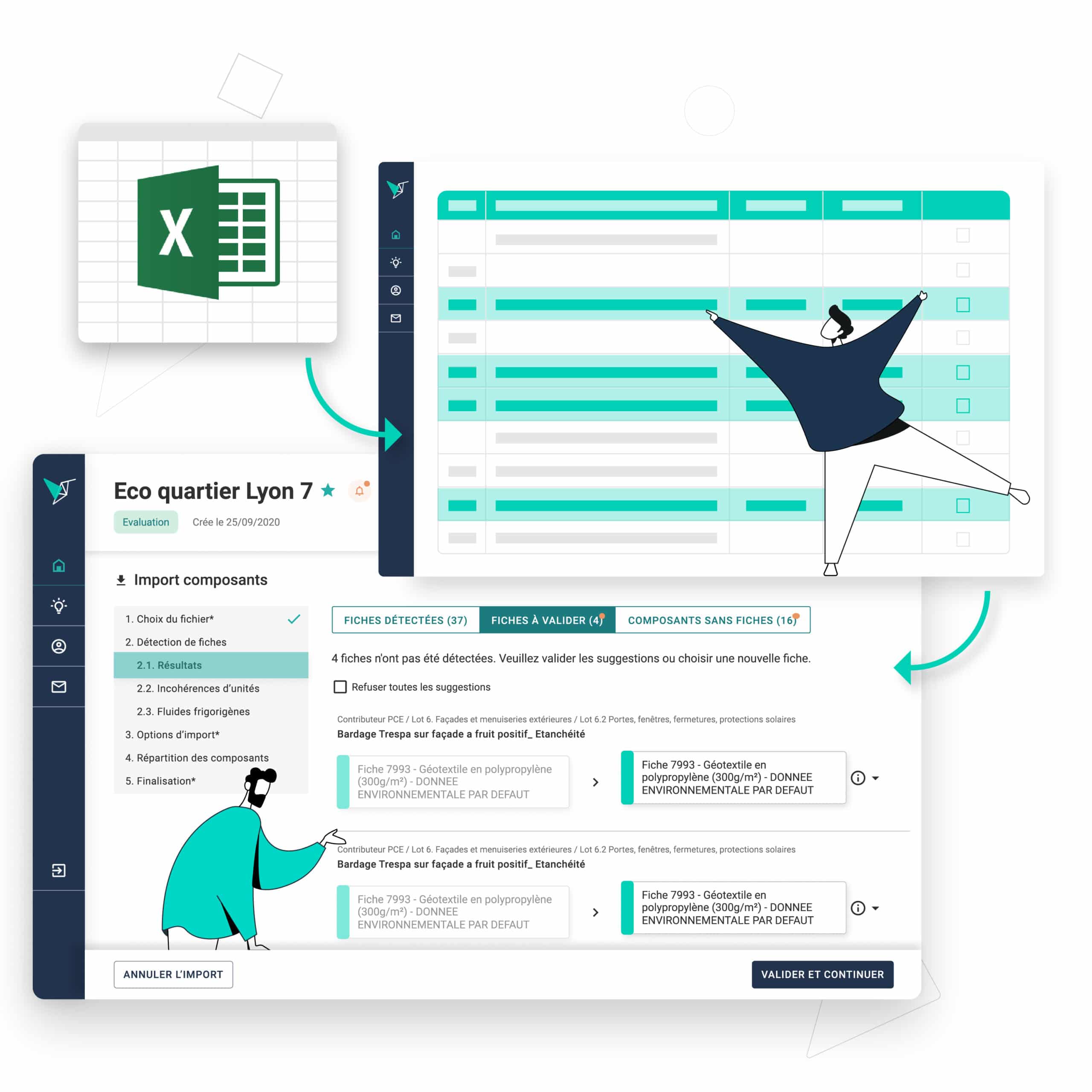 Vizcab : Eval import excel