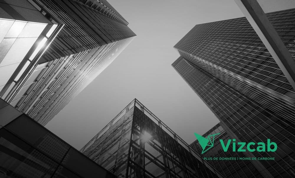 Vizcab : illustration bâtiment avec logo Vizcab