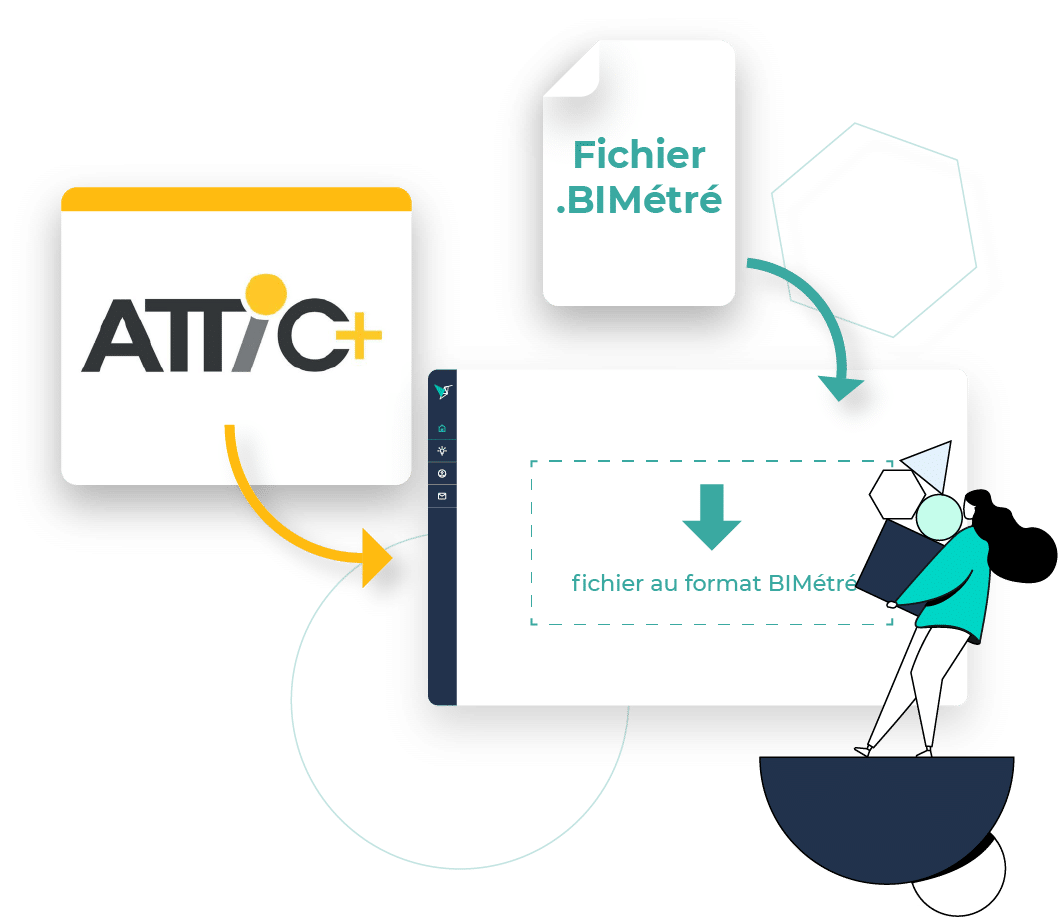 Vizcab : Attic+ fichier Bimétré