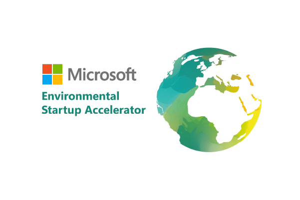 Vizcab : logo Microsoft Environnemental Startup Accelerator